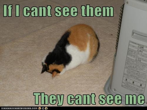 If I cant see them  They cant see me