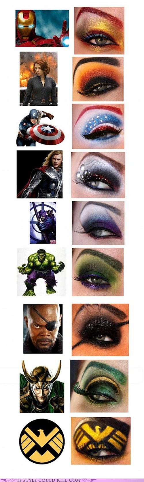 Avenger's Eye Makeup!