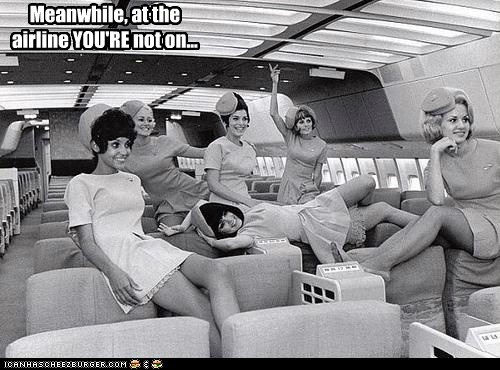 Meanwhile, at the airline YOU'RE not on...