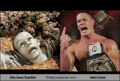 This Lawn Zombie Totally Looks Like John Cena