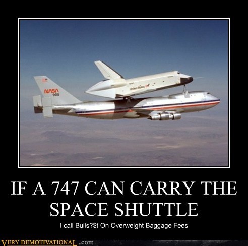 IF A 747 CAN CARRY THE SPACE SHUTTLE
