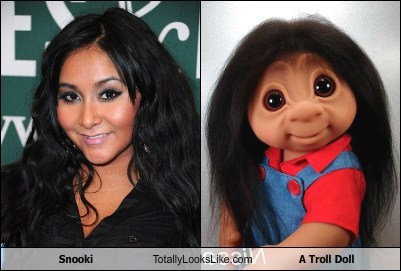 Snooki Totally Looks Like a Troll Doll