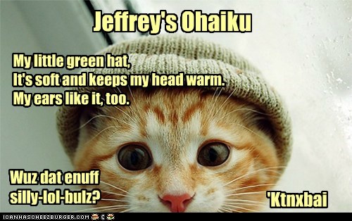 Original Ohaiku by Jeffrey.
