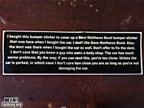 Bumper Sticker WIN