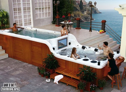 WIN!: Totally Superfluous Hot Tub WIN