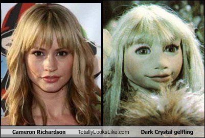 Cameron Richardson Totally Looks Like Dark Crystal Gelfling