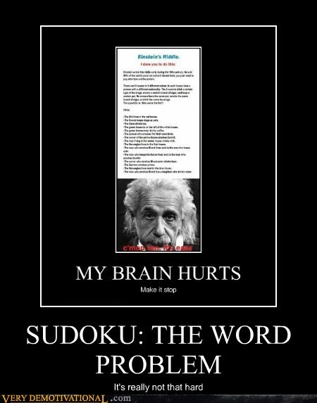 SUDOKU: THE WORD PROBLEM