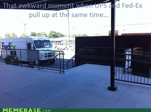 Awkward UPS vs. Fed-Ex