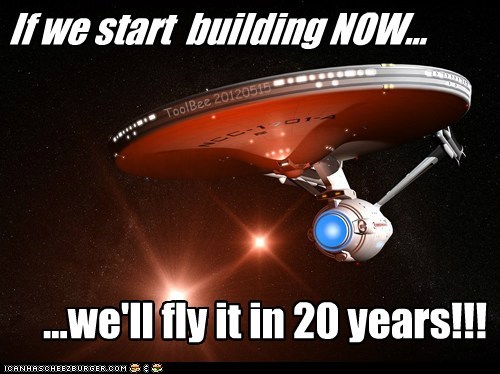 http://www.universetoday.com/ 95099/engineer-thinks-we-coul d-build-a-real-starship-enter prise-in-20-years/#more-95099