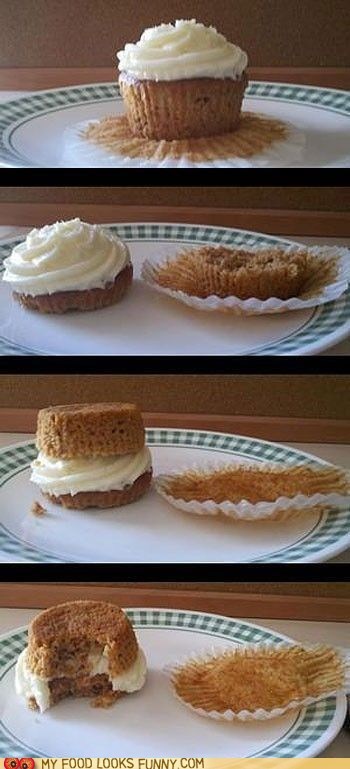 The Proper Way to Eat a Cupcake