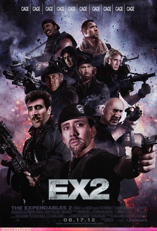 "The Expendables 2" Starring Nicolas Cage