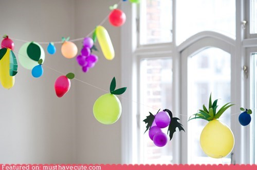 DIY Balloon Fruit