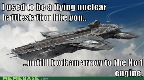 Helicarrier Gets Arrowed