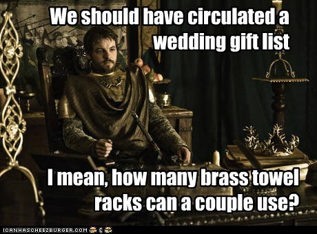 Depends How Many Brass Towels You Got