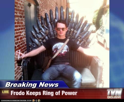 Breaking News - Frodo Keeps Ring of Power