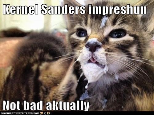 Kernel Sanders impreshun 