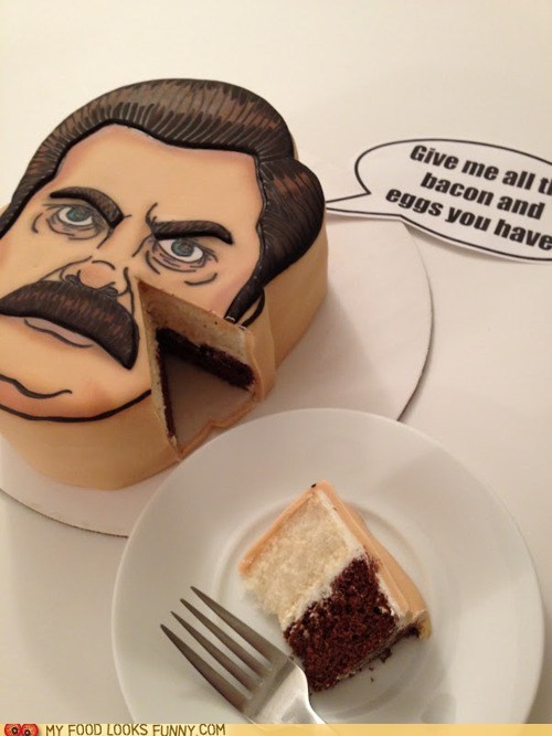 Ron Swanson Cake