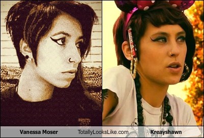 Vanessa Moser Totally Looks Like Kreayshawn