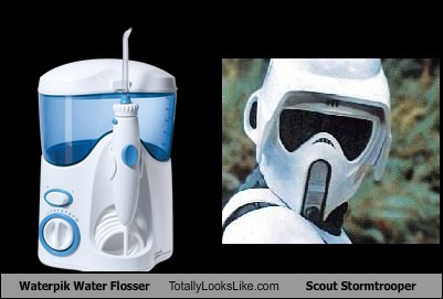 Totally Looks Like: Waterpik Water Flosser Totally Looks Like Scout Stormtrooper