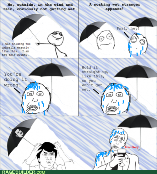 Rage Comics: The Left Half of My Face is Still Totally Dry!