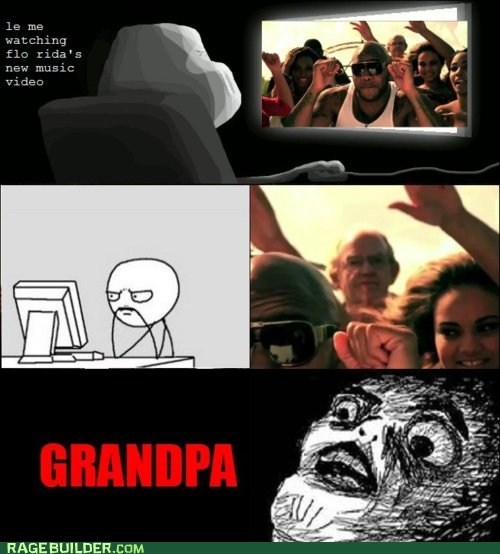 Rage Comics: The Club Can't Even Handle Gramps Right Now