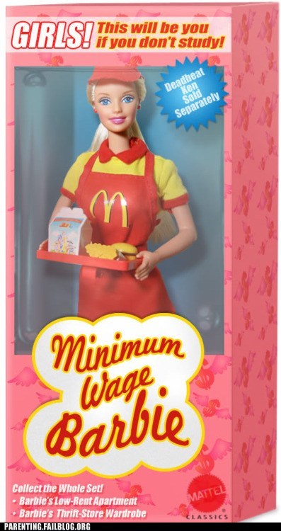Minimum Wage Barbie