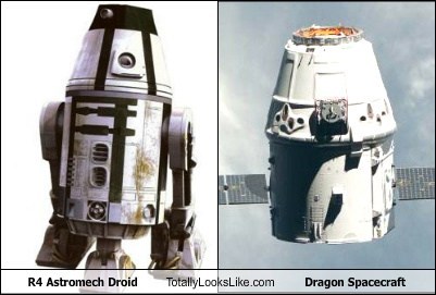 R4 Astromech Droid Totally Looks Like Dragon Spacecraft