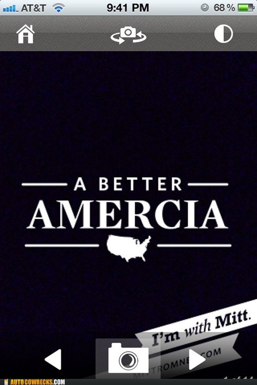Presenting Mitt Romney's New Amercian iPhone App!