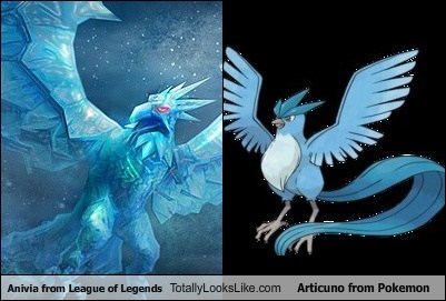 Anivia from League of Legends Totally Looks Like Articuno from Pokemon