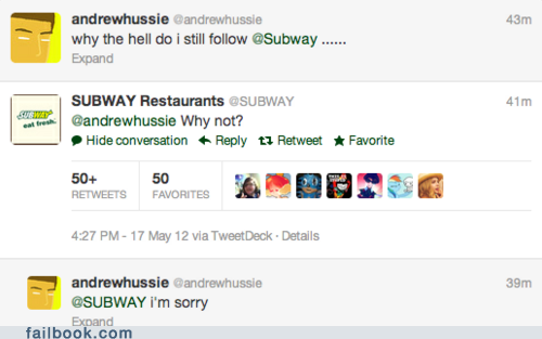 Lord Subway Demands an Apology