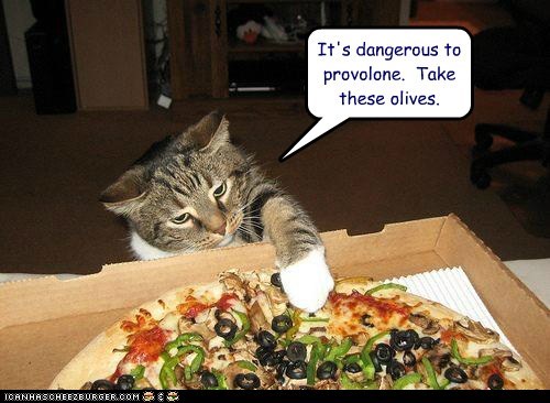 It's dangerous to provolone. 