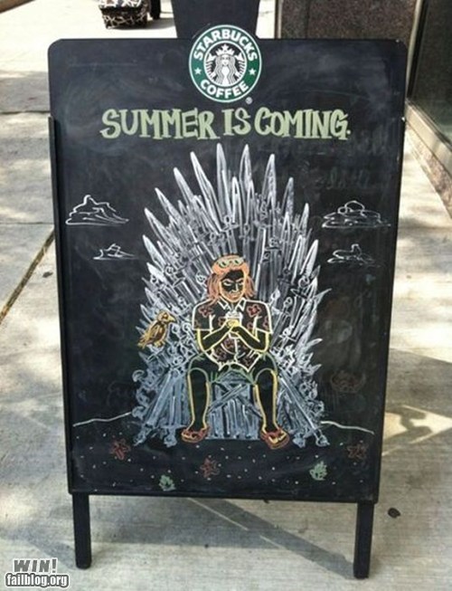 WIN!: Chalk Sign WIN