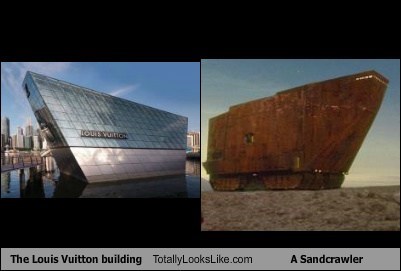The Louis Vuitton Building Totally Looks Like A Sandcrawler