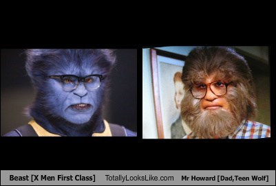 Beast [X Men First Class] Totally Looks Like Mr Howard [Dad From Teen Wolf]