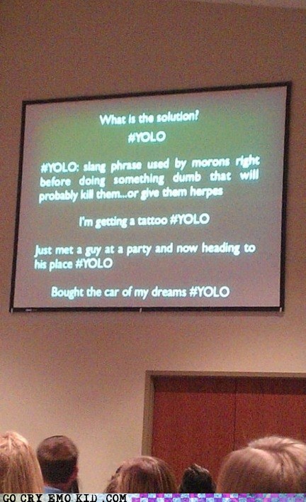 Giving a Presentation #YOLO