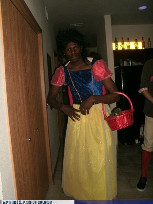 Snow White Girl Black Guy Wasted