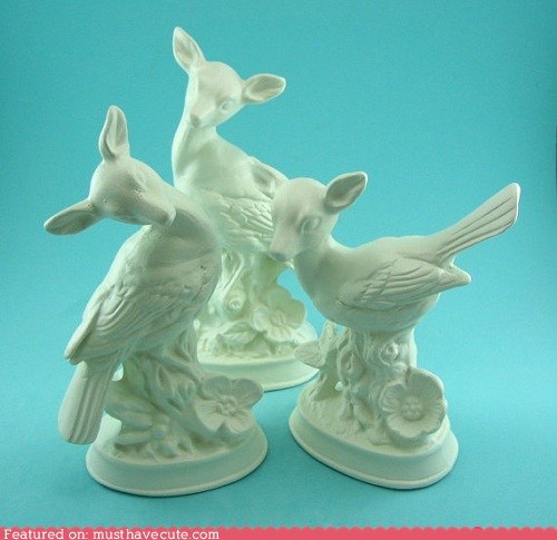 Bird Deer Figurines
