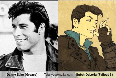 Danny Zuko (John Travolta in Grease) Totally Looks Like Butch DeLoria (Fallout 3)