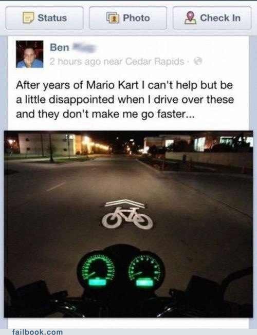 Failbook: That Wasn't a Koopa Shell, That Was a Fender Bender