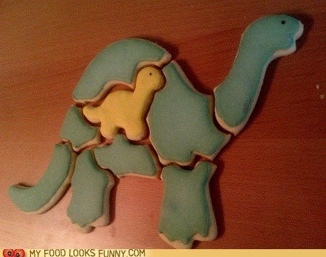Dino Puzzle Cookie