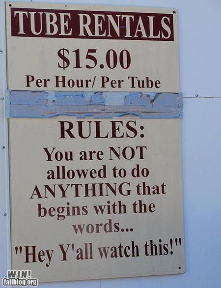 WIN!: Tube Rules WIN