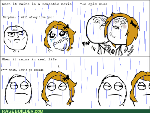 Rage Comics: Don't Kiss Me; You'll Get Nose Drips on Me