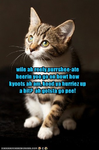 ah aint krossin my legz heer fur nuttin...