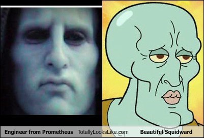 Engineer from Prometheus Totally Looks Like Beautiful Squidward