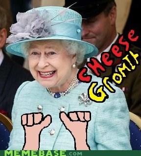 The Queen is Looking Rather Animated
