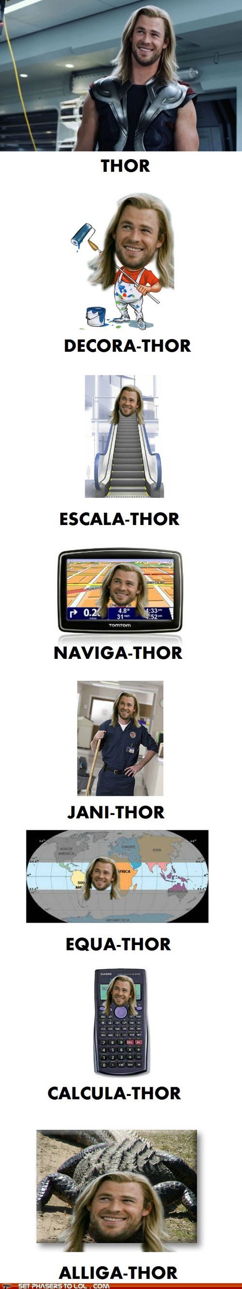 Set Phasers to LOL: Thor's Many Jobs