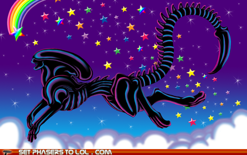 Lisa Frank's Xenomorph