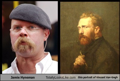 Jamie Hyneman Totally Looks Like this portrait of Vincent Van Gogh
