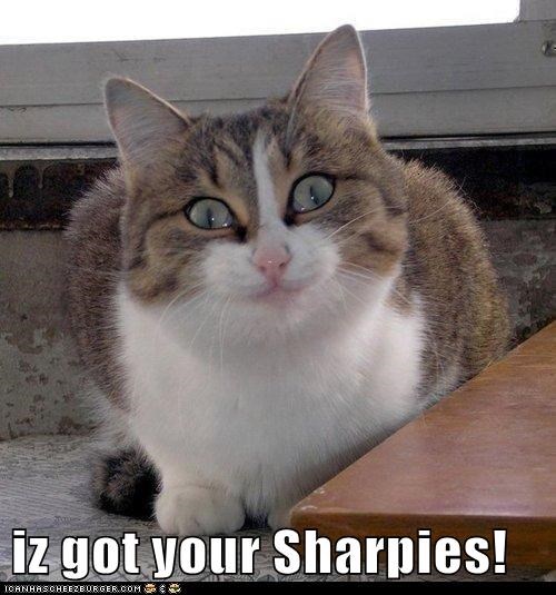 iz got your Sharpies!