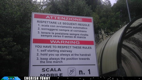 Up Escalator You Shall Follow!
